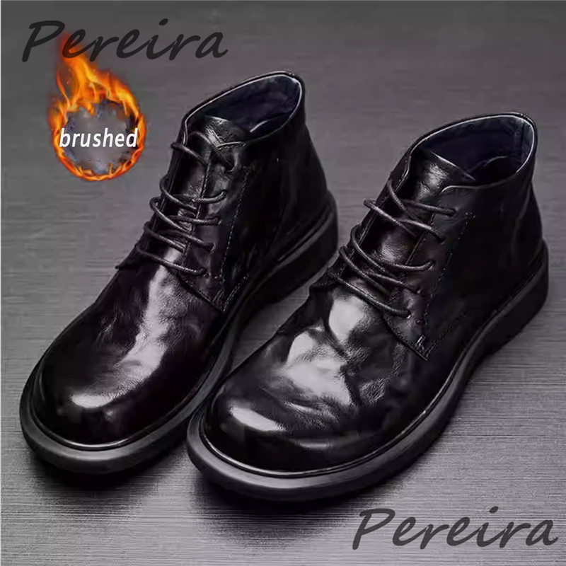 Men'S Shoes Hey Dude - Jesienno-zimowe ciepłe męskie botki retro ze