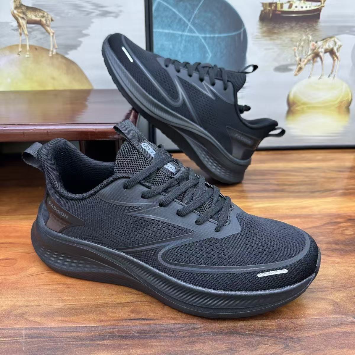Men'S Shoes Water Resistant - Męskie przewiewne sneakersy z siateczki na