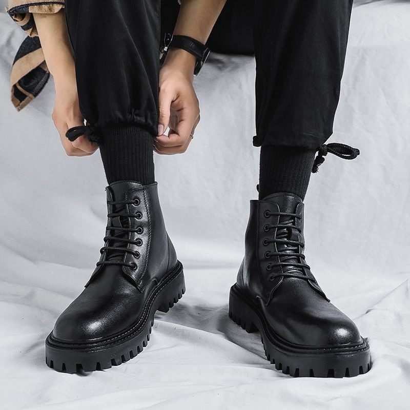 Męskie wysokie skórzane buty w – Men'S Shoes With Height Increase recenzja i cena