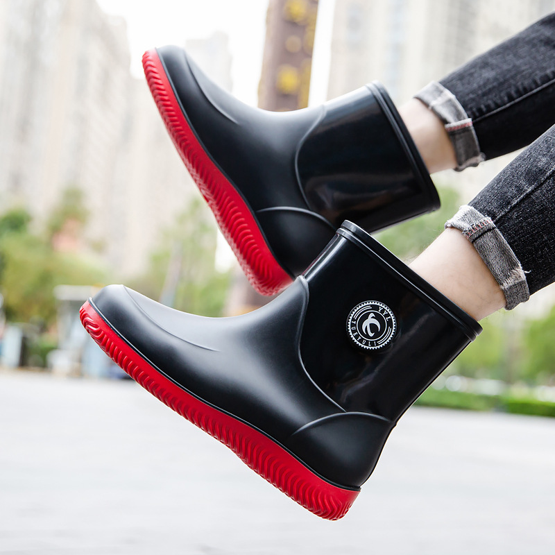 Męskie kalosze do połowy łydki – Men'S Shoes Water Resistant recenzja i cena