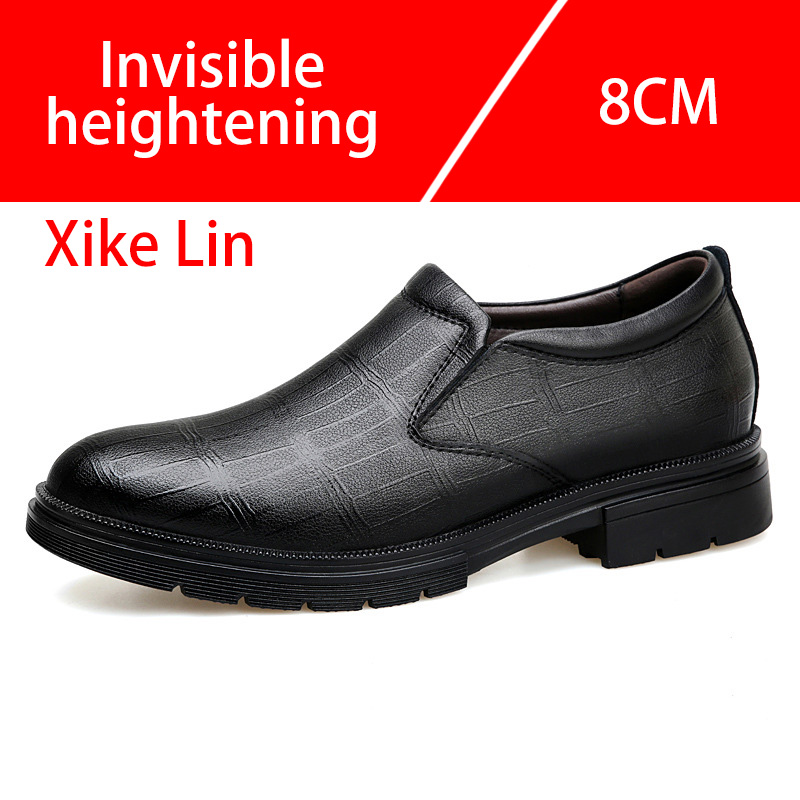Męskie skórzane buty codzienne – Men'S Shoes With Height Increase recenzja i cena