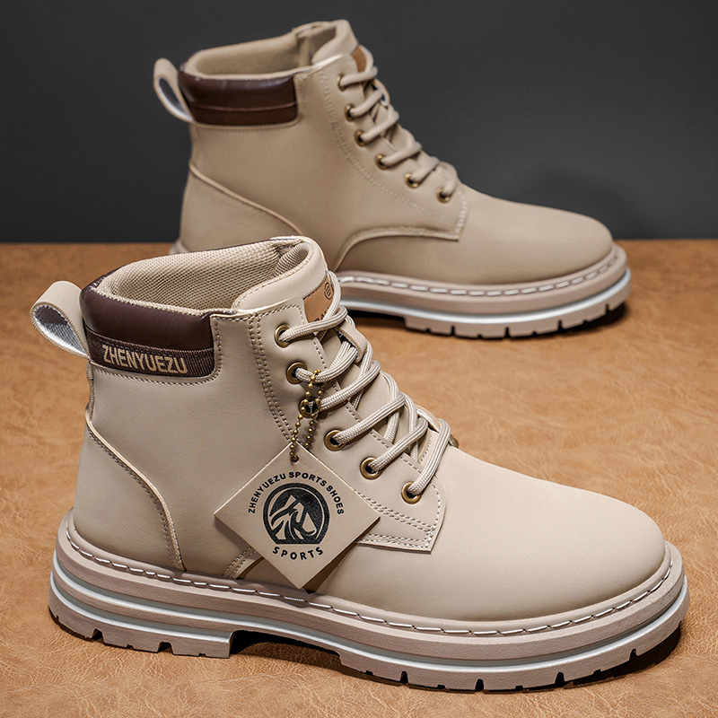 Jesienne i zimowe retro botki  – Men'S Shoes Increase Height recenzja i cena